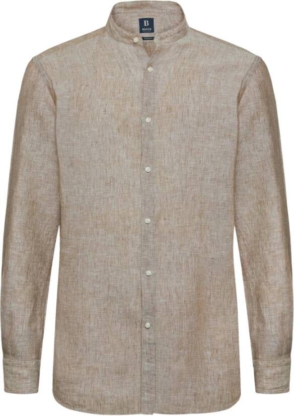 Boggi Milano Casual Shirts Beige Heren