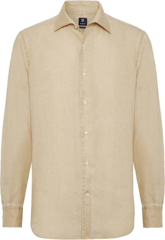 Boggi Milano Casual Shirts Beige Heren