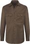 Boggi Milano Flanellen Overshirt Beige Heren - Thumbnail 1