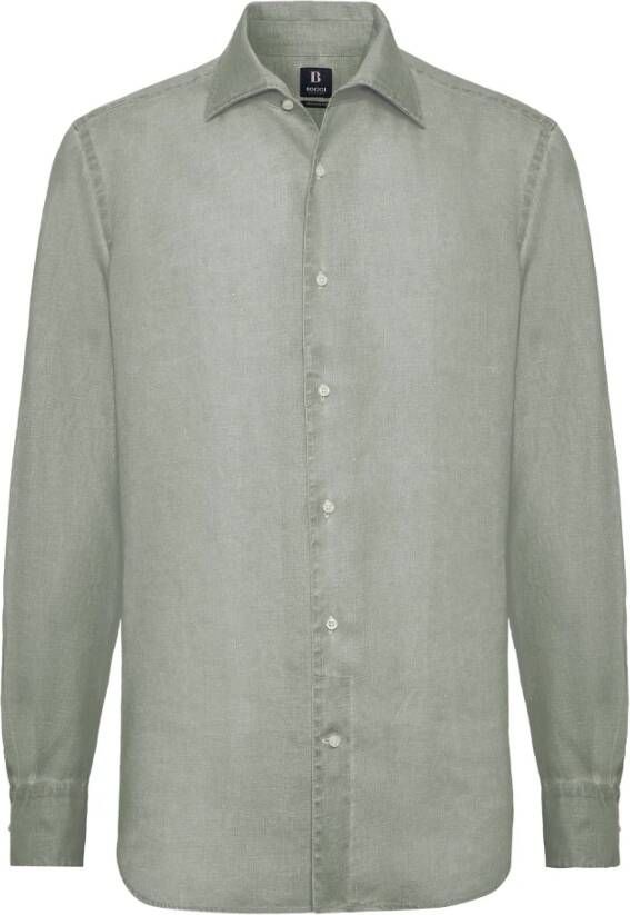 Boggi Milano Casual Shirts Groen Heren