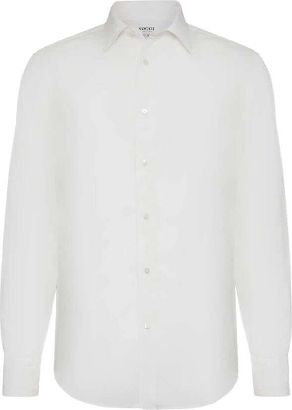 Boggi Milano Casual Shirts White Heren