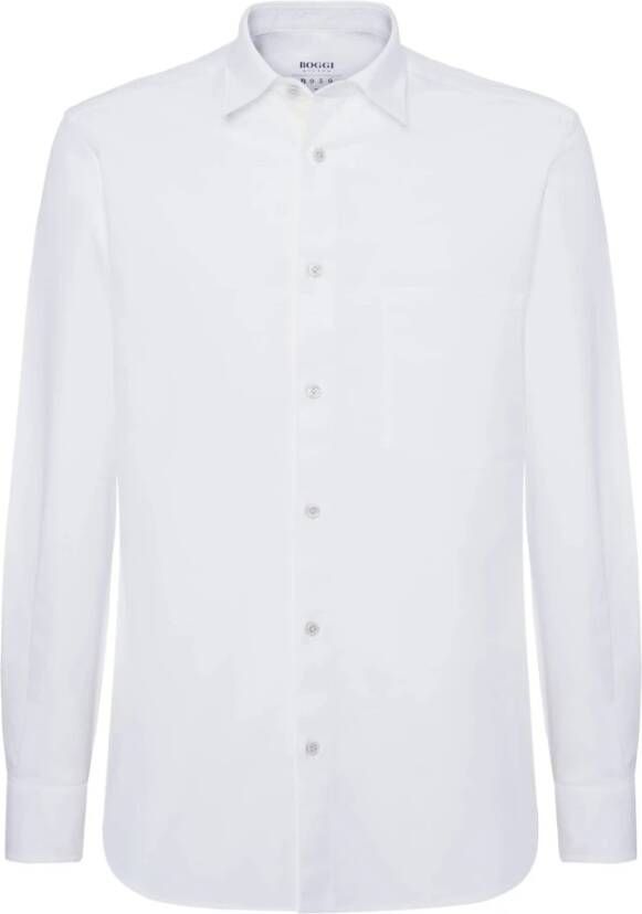 Boggi Milano Casual Shirts White Heren