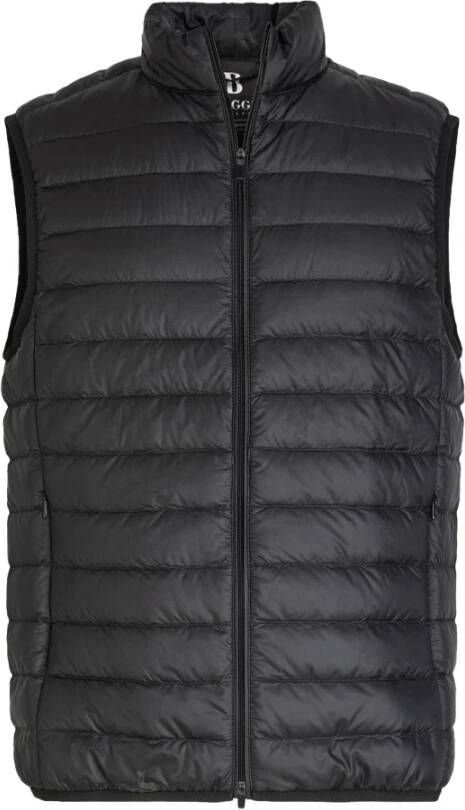 Boggi Milano Down-Filled Quilted Nylon Gilet Zwart Heren