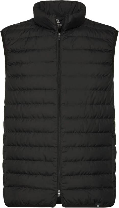 Boggi Milano B Sustainable Goose Down Recycled Fabric Waistcoat Zwart Heren