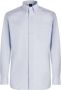 Boggi Milano Stretch P.Point Boston Collar Shirt Regular Fit Blauw Heren - Thumbnail 1