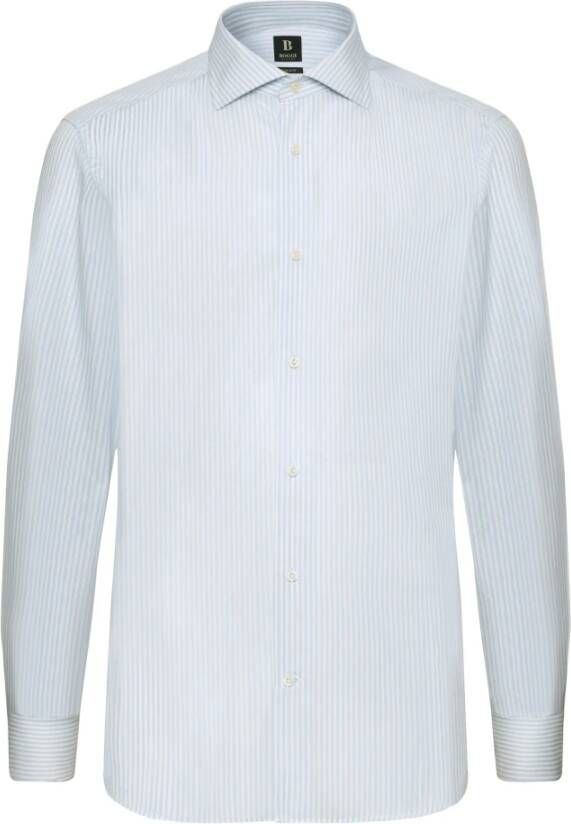 Boggi Milano Formal Shirts Blauw Heren