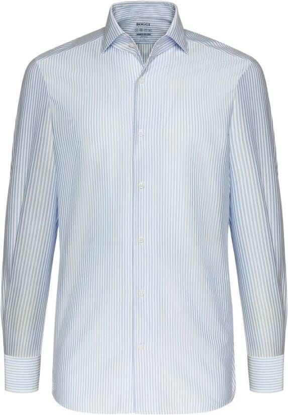 Boggi Milano Regular Fit Japanse Jersey Polo Shirt Blue Heren
