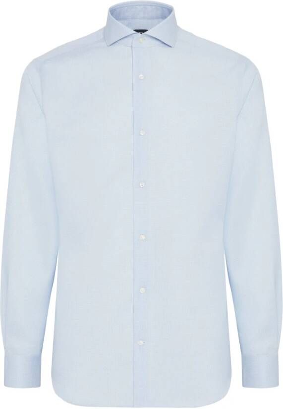Boggi Milano Formal Shirts Blauw Heren