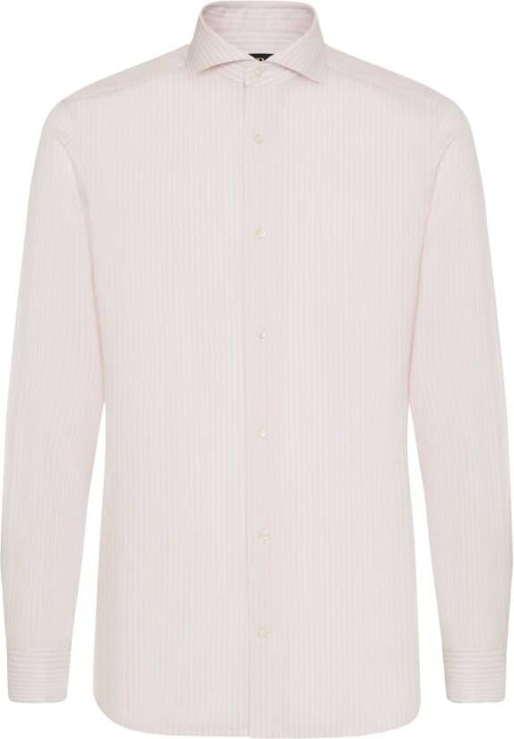 Boggi Milano Formal Shirts Roze Heren
