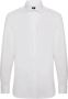 Boggi Milano Stretch P.Point D.Cuff Windsor Kraag Shirt Slim F White Heren - Thumbnail 1