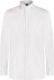 Boggi Milano Wit Overhemd Slim Fit van Katoen Pinpoint White Heren - Thumbnail 1
