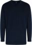 Boggi Verslindende Milano Pima Cotton V-hals trui Blauw Heren - Thumbnail 1