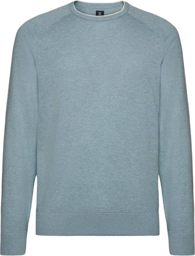 Boggi Milano Knitwear Blauw Heren