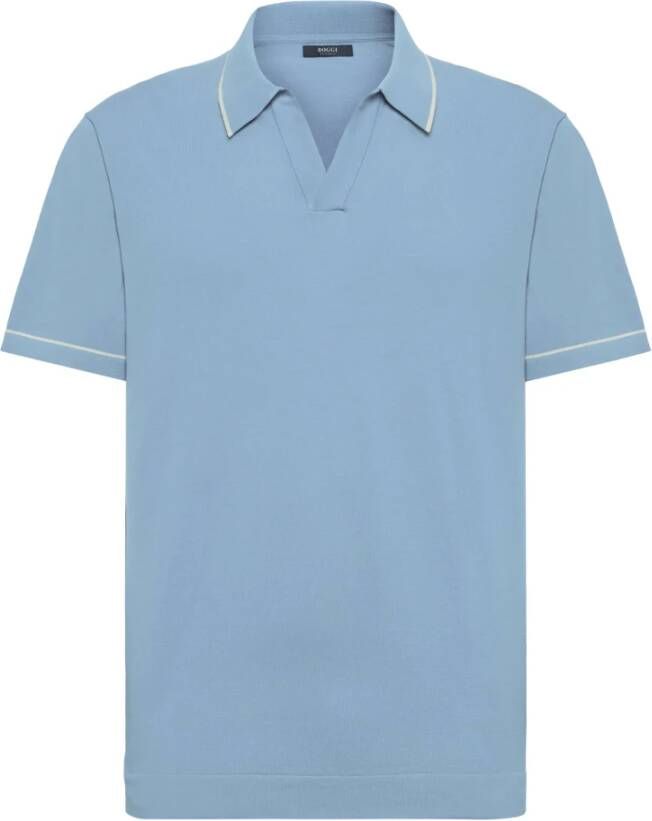 Boggi Milano Knitwear Blauw Heren