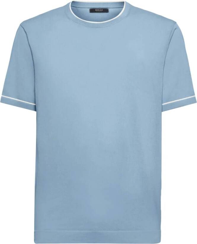 Boggi Milano Knitwear Blauw Heren