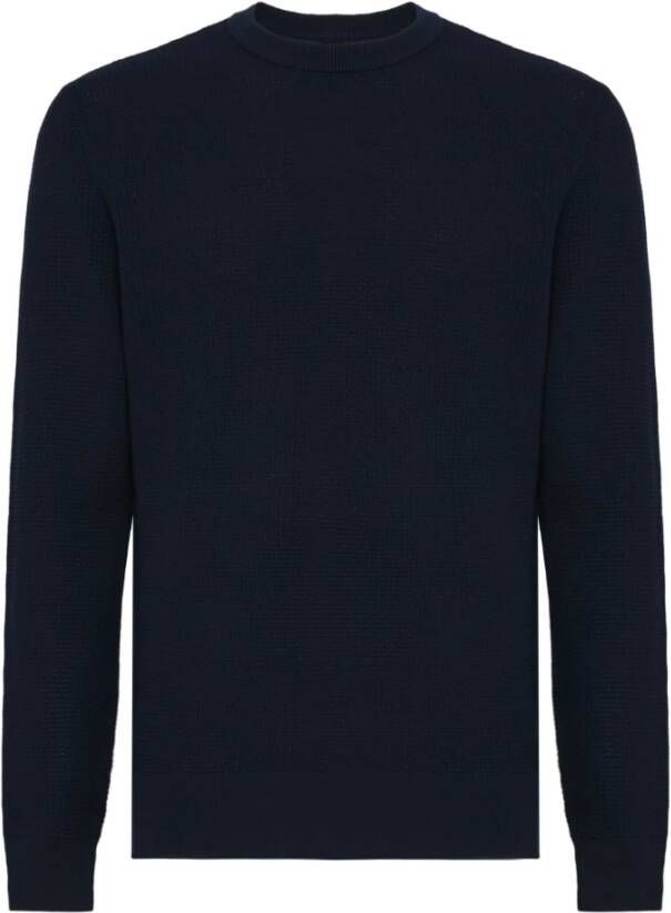 Boggi Milano Knitwear Blauw Heren