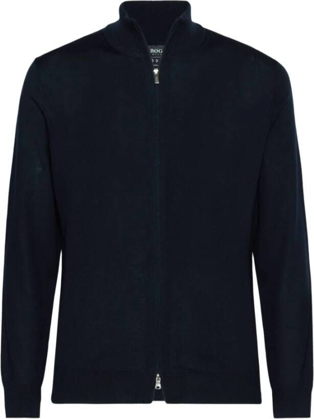 Boggi Milano Knitwear Blauw Heren