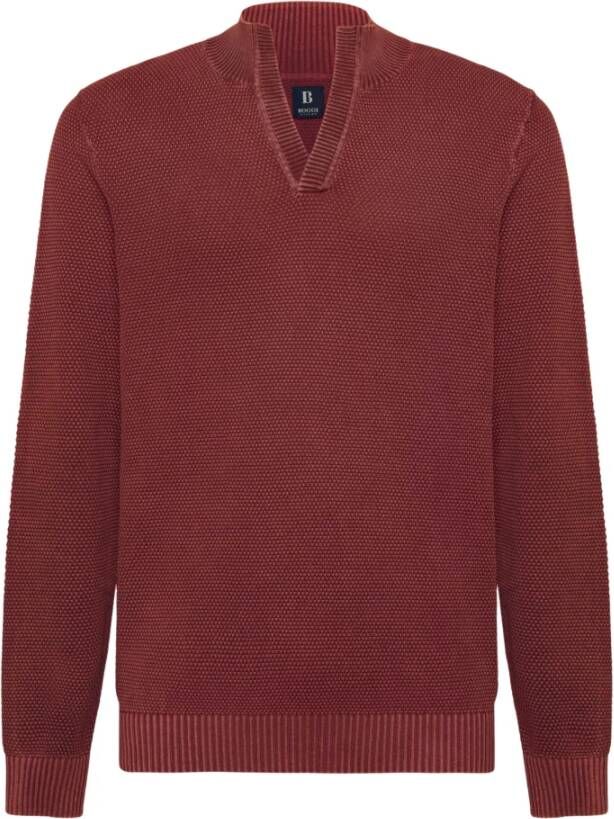 Boggi Milano Knitwear Rood Heren