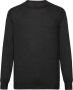 Boggi Milano Navy Super Fijn Kasjmier Crew Neck Trui Black Heren - Thumbnail 1