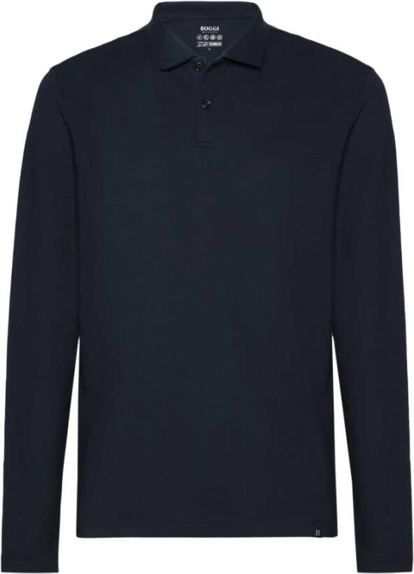 Boggi Milano Long Sleeve Tops Blauw Heren