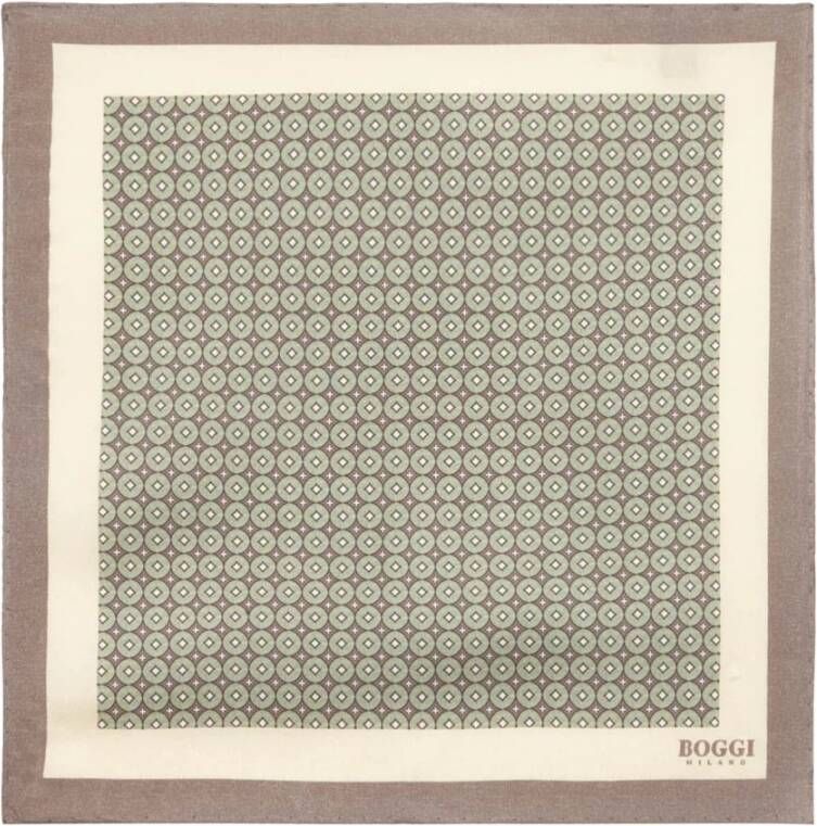Boggi Milano Pocket Scarves Bruin Heren