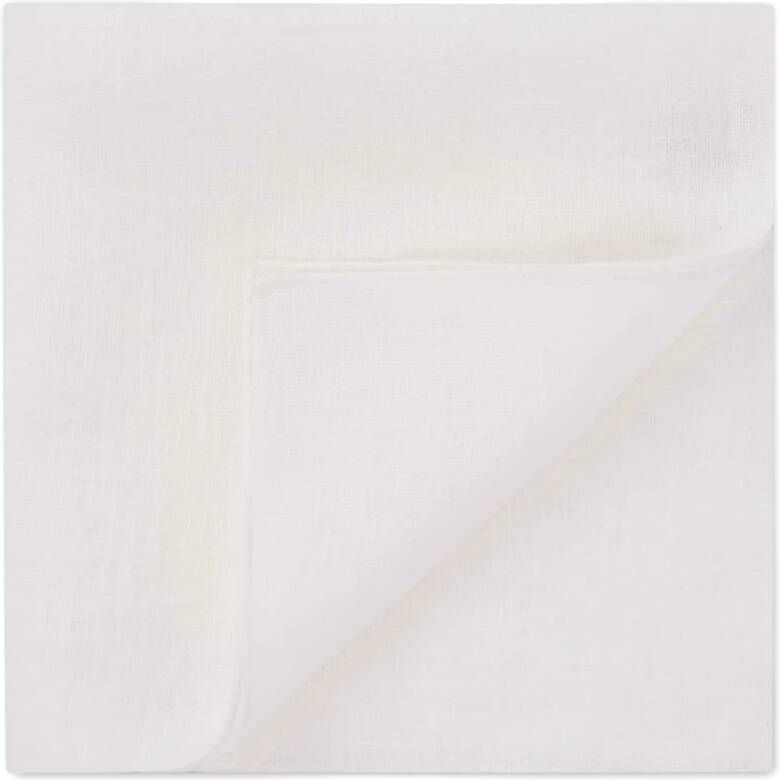 Boggi Milano Linen Packen Square Wit Heren
