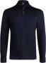 Boggi Milano Pima Katoenen Polo Shirt met Lange Mouwen Blue Heren - Thumbnail 1