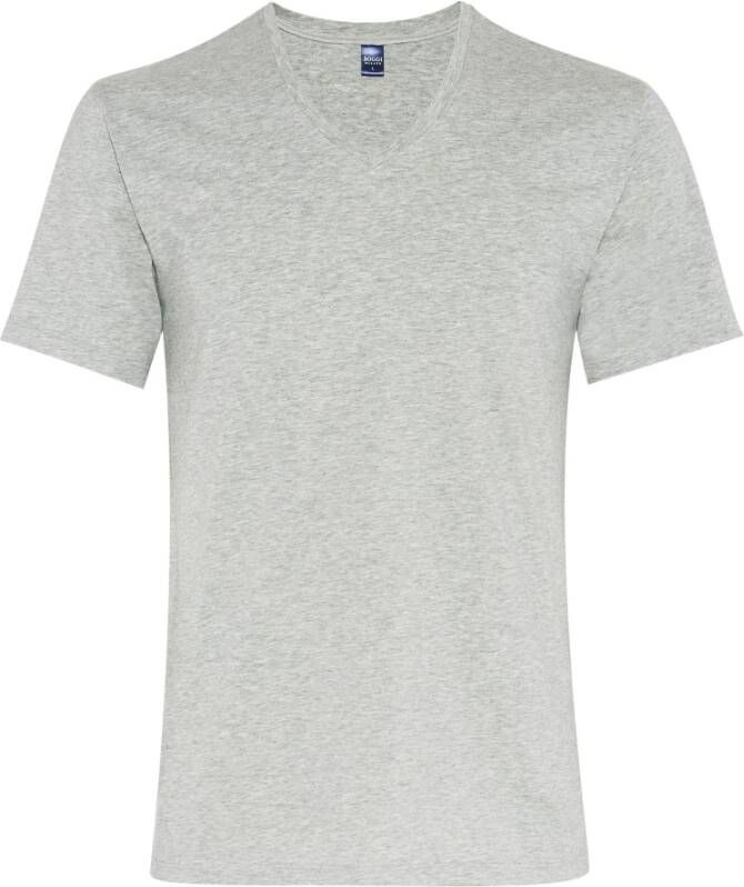 Boggi Milano Stretch Cotton Jersey T-shirt Grijs Heren