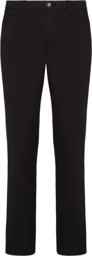 Boggi Milano stretch katoen tencel -broek Blauw Heren