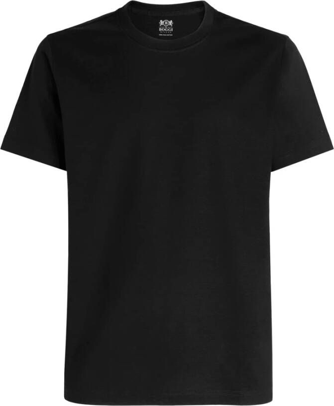 Boggi Milano Pima Cotton Jersey T-shirt Zwart Heren
