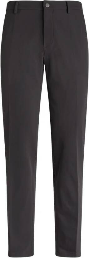 Boggi Milano B Tech BTech Performance Stretch Nylon Trousers Zwart Heren