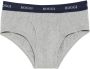 Boggi Milano Stretch Katoenen Jersey Shorts Gray Heren - Thumbnail 1