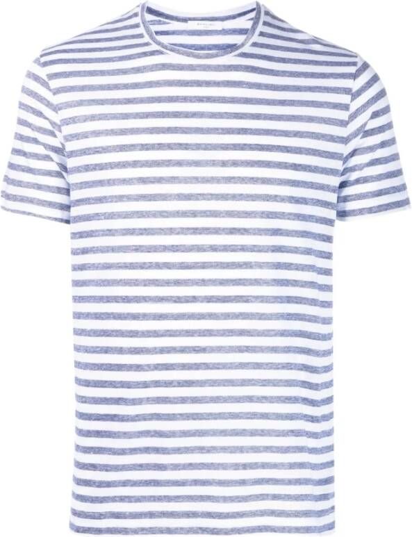 Boglioli T-Shirts Blauw Heren