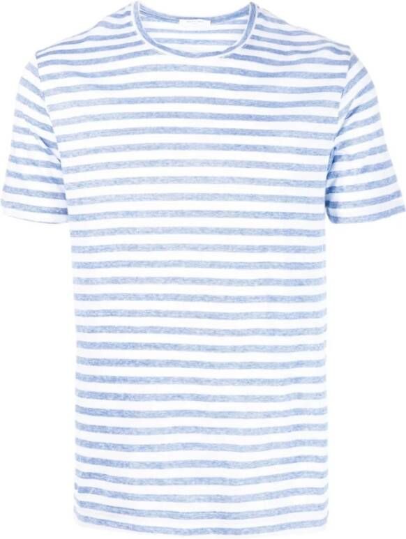 Boglioli T-Shirts Blauw Heren