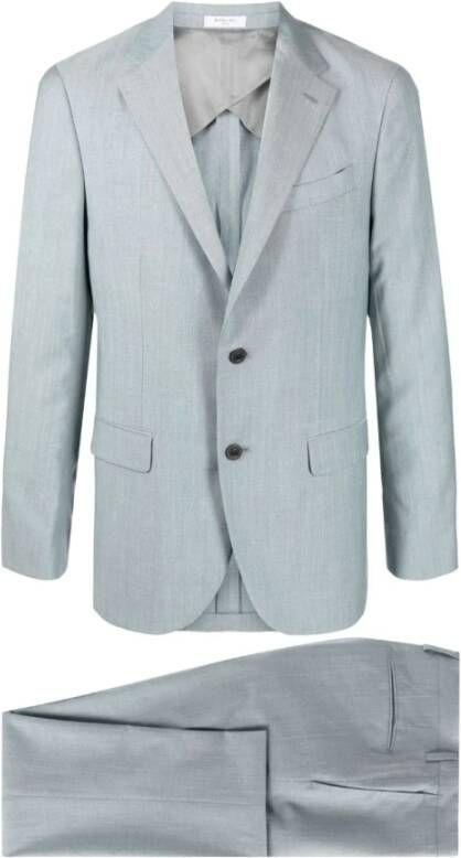 Boglioli Upgrade Jouw Formele Garderobe met dit Single Breasted Suit Set Blauw Heren