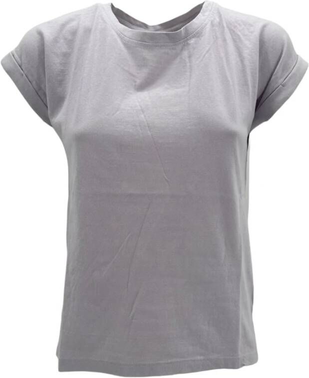 BomBoogie Asymmetrische Ronde Zoom T-shirt voor Dames Purple Dames