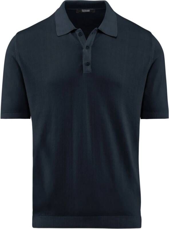 BomBoogie Basis Korte Mouw Katoenen Polo Blauw Heren