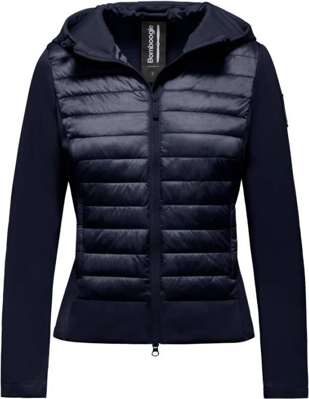 BomBoogie Jas van twee materialen met synthetische vulling Blauw Dames