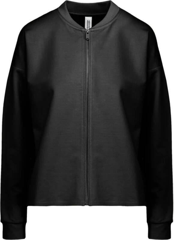 BomBoogie Stijlvolle Bomber Sweatshirt Vrouwen Black Dames