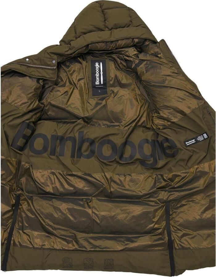 Bomboogie Donsjack met ritssluitingen opzij