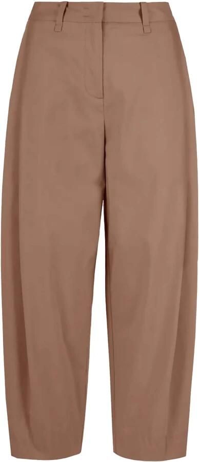 BomBoogie Hoge taille Chino-broek in Dusty Pink Dames