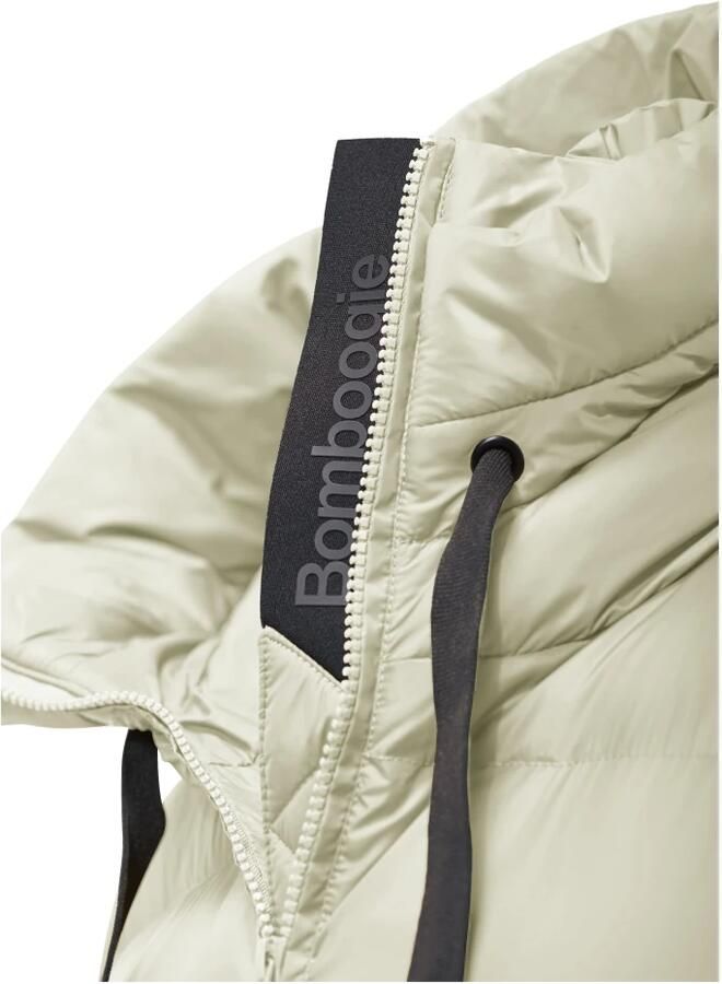 BomBoogie Gerecyclede Nylon Venice Donsvest Extra Warm en Zacht Green Dames