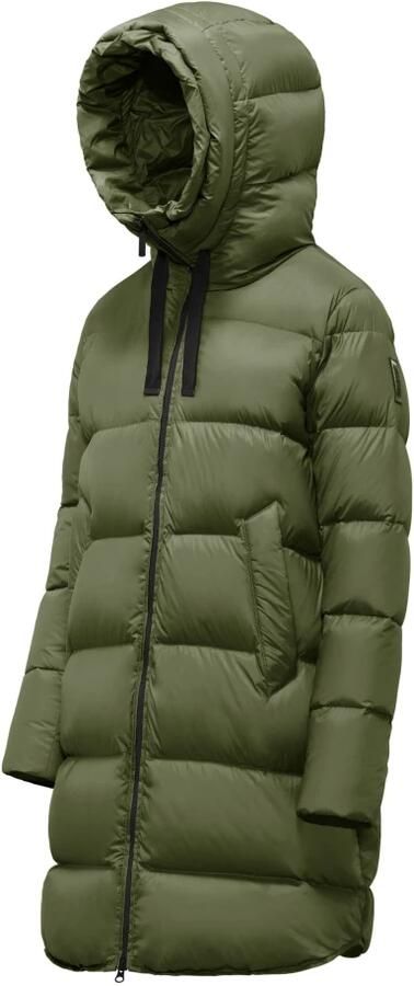 Bomboogie Donsjack Geneva hoogwaardige donsmantel met een opstaande kraag en capuchon - Foto 3