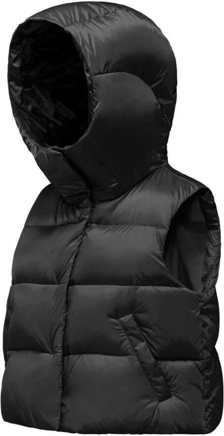 BomBoogie Ottawa Vest Korte dames donsvest van Bright Nylon Black Dames - Foto 2