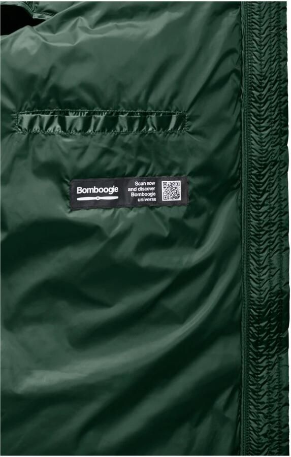 BomBoogie Pola Vest Dames donsvest van Bright Nylon Green Dames