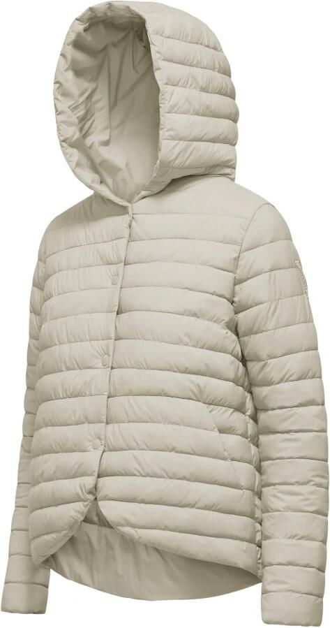 BomBoogie Stretch Nylon Donsjas met Knopen Beige Dames - Foto 2