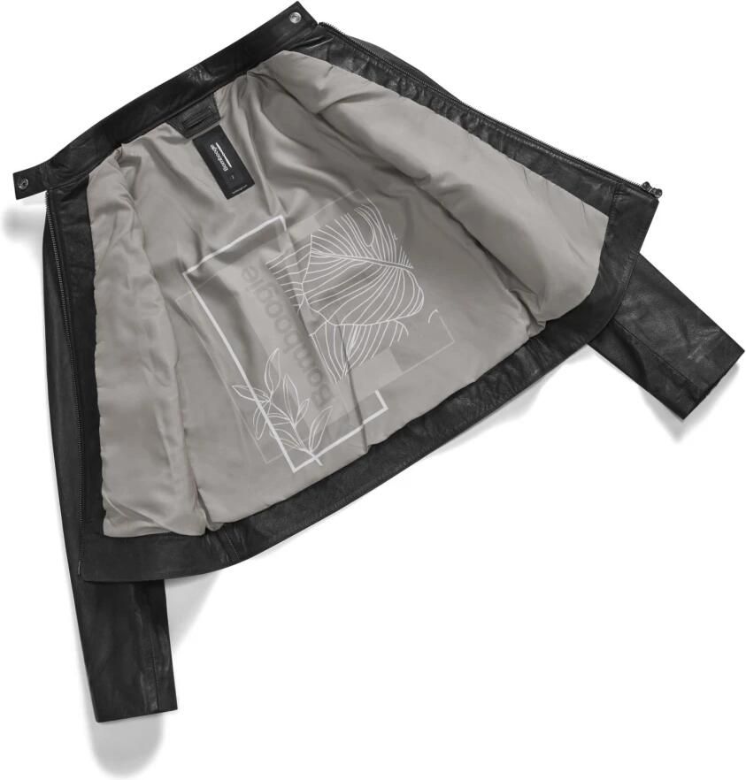 BomBoogie Win Leren Jas Black Dames