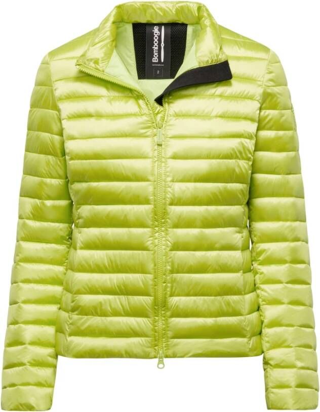 BomBoogie Bright Nylon Jacket with Synthetic Padding Groen Dames