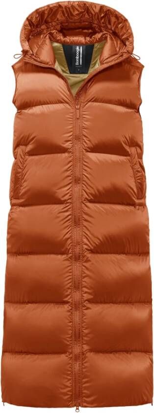 BomBoogie Bright Nylon Pola Donsvest Rood Dames