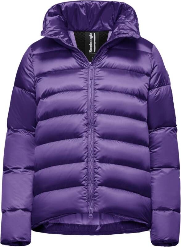 BomBoogie Bruges Jacket A-lijn Donsjas van Bright Nylon Paars Dames